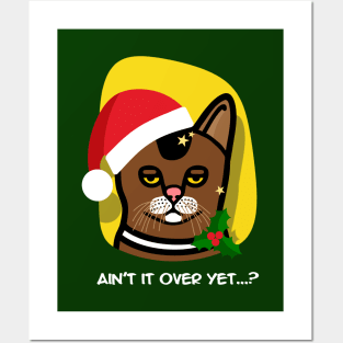 Cat Santa Posters and Art